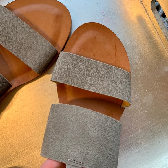 LUCKY BRAND Hadesha sandals green leather - Picture 4 of 11